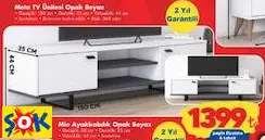 META TV ÜNİTESİ OPAK BEYAZ META TV ÜNİTESİ OPAK BEYAZ